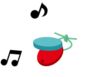 カスタネットのイラスト